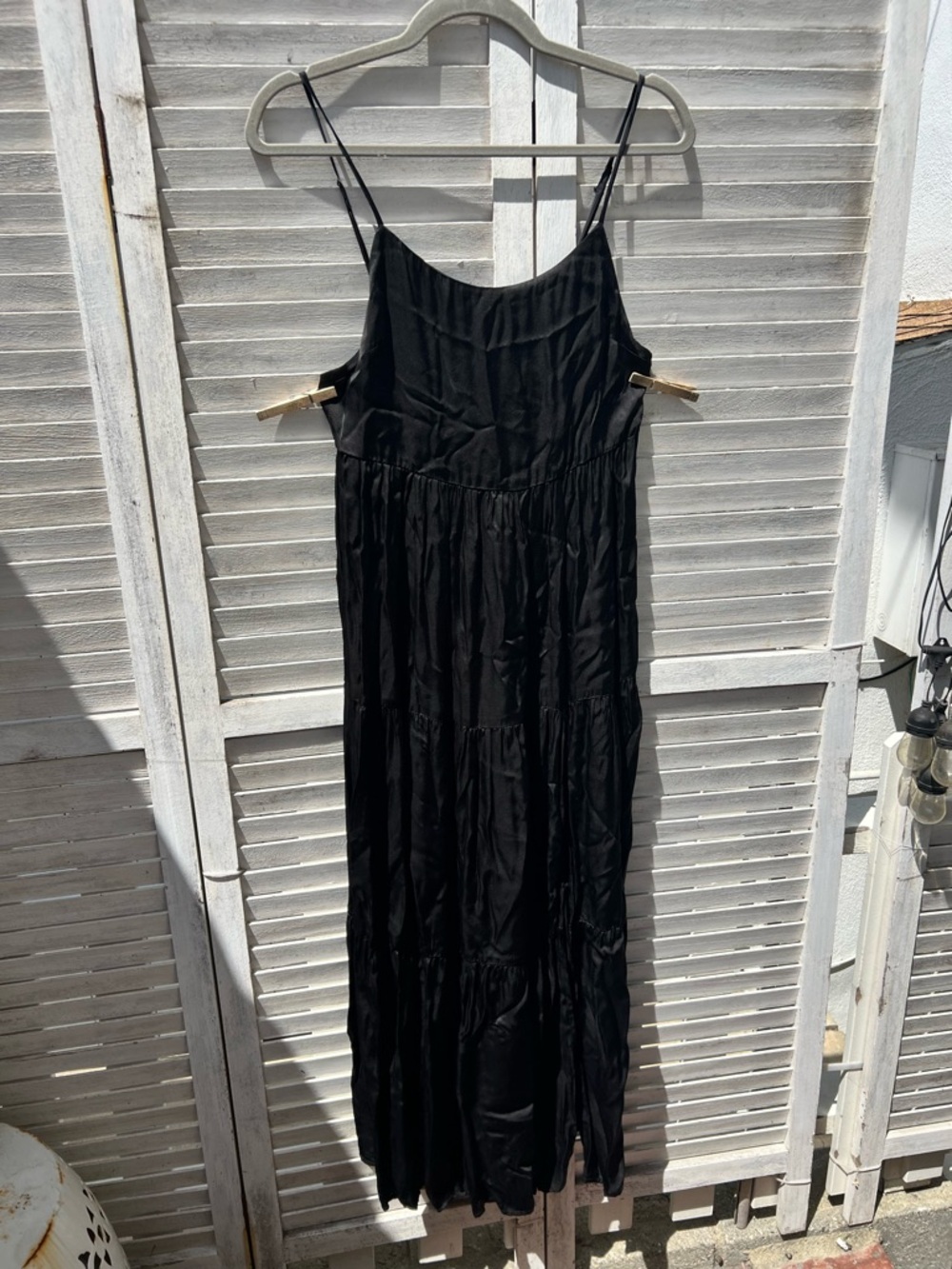 Black Spaghetti-Strap Maxi Dress - Women